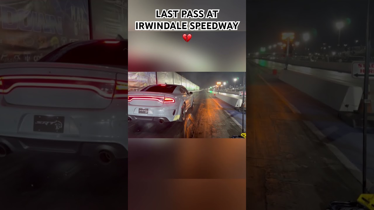 Last Pass @ Irwindale Speedway 💔 #hellcat #irwindalespeedway
