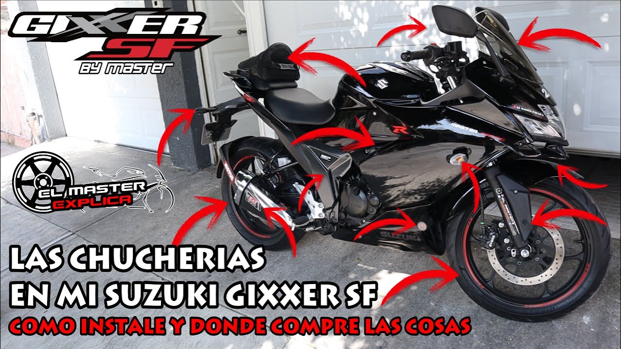 Como personalice mi Suzuki Gixxer Sf y donde conseguí y como instale las cosas