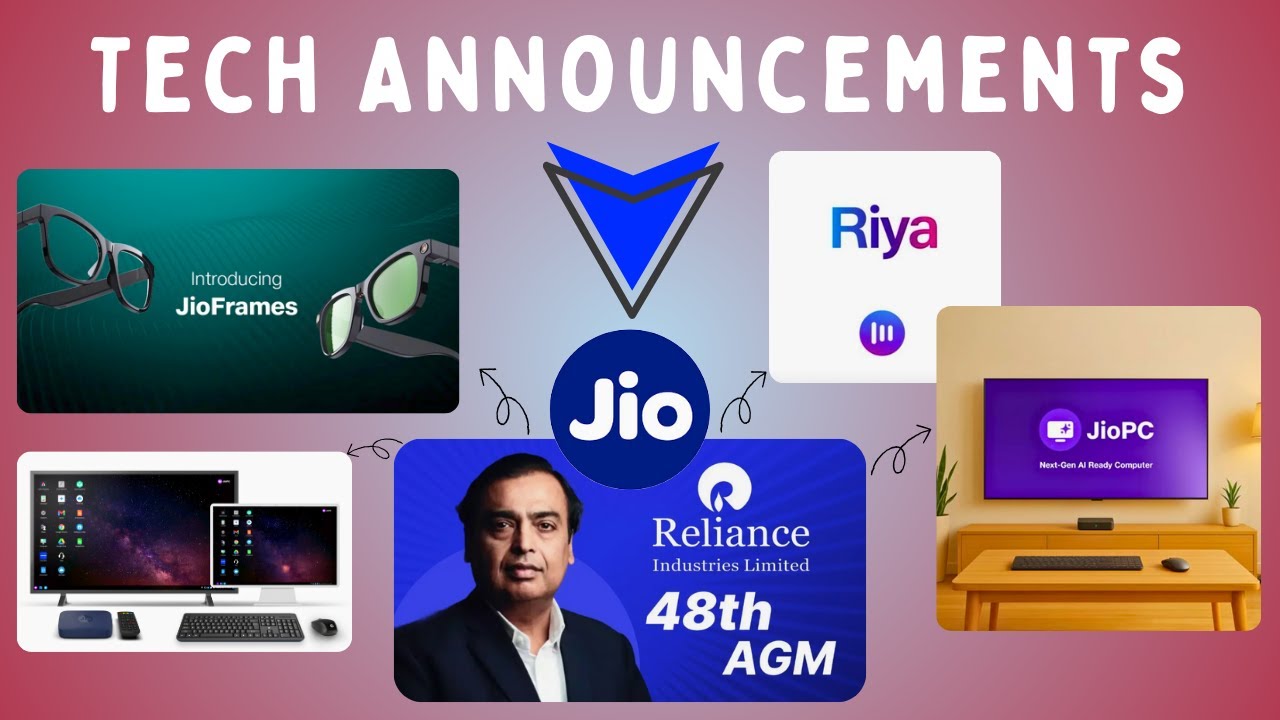 Top 4 Biggest Tech Announcements from Reliance Jio AGM 2025 | Jio AI Cloud, Frames & Hotstar Riya 🔥