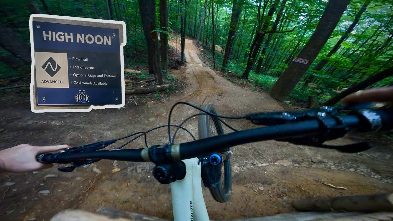 Outrunning a storm on High Noon. Ride Rock Creek’s newest(and best) trail.