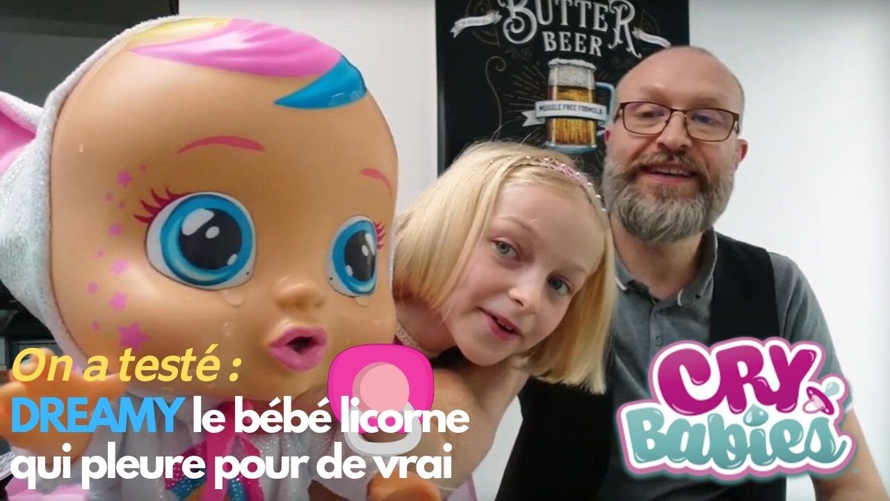 Test et avis : poupon Cry Babies Dreamy Licorne qui pleure pour de vrai !