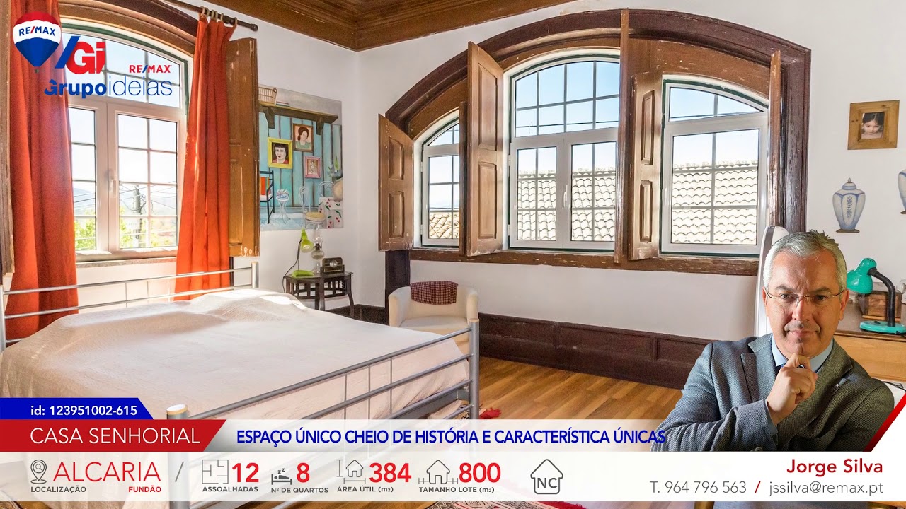 ID 123951002 615  /  CASA SENHORIAL T8  /  ALCARIA - Fundão