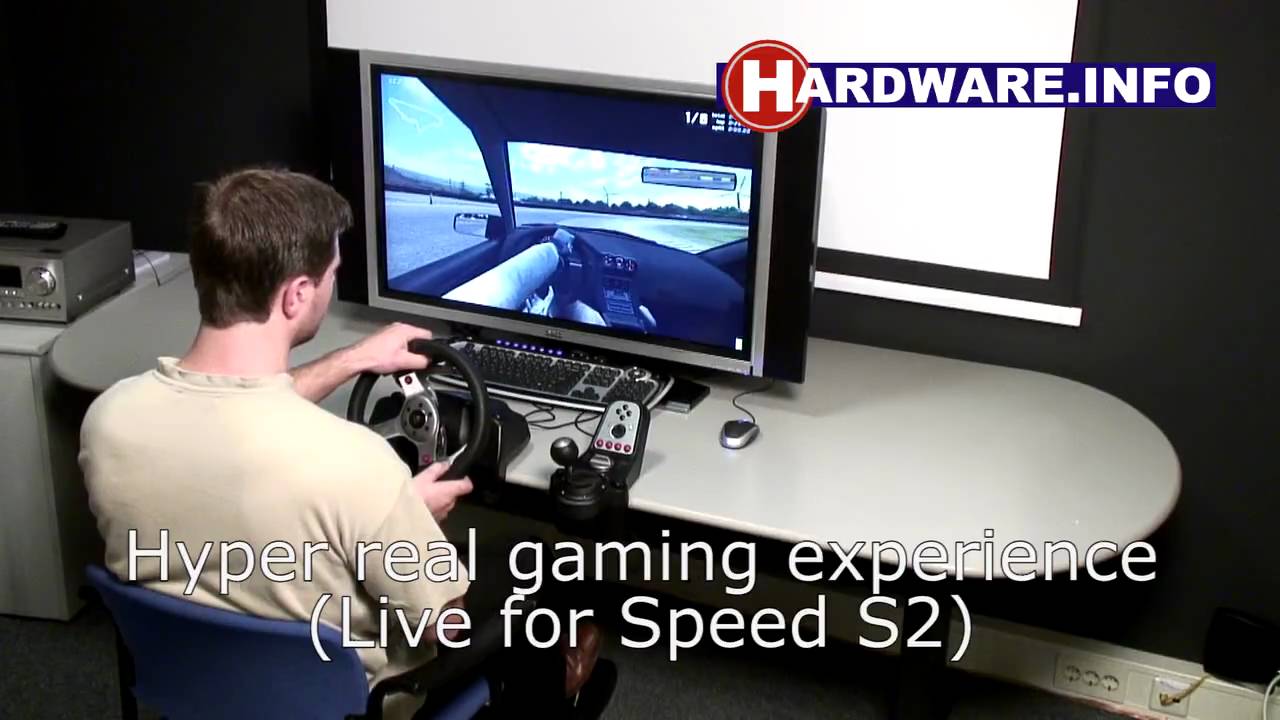 Logitech G25 racing wheel - 720p HDTV