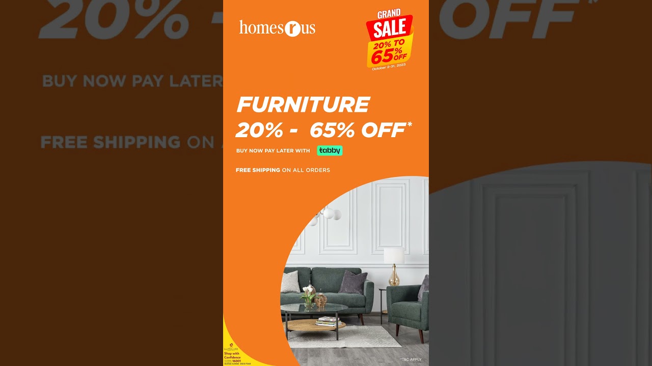 Massive Savings Alert: Shop the Grand Sale at Homes R Us Qatar - Enjoy 20% to 65% OFF!