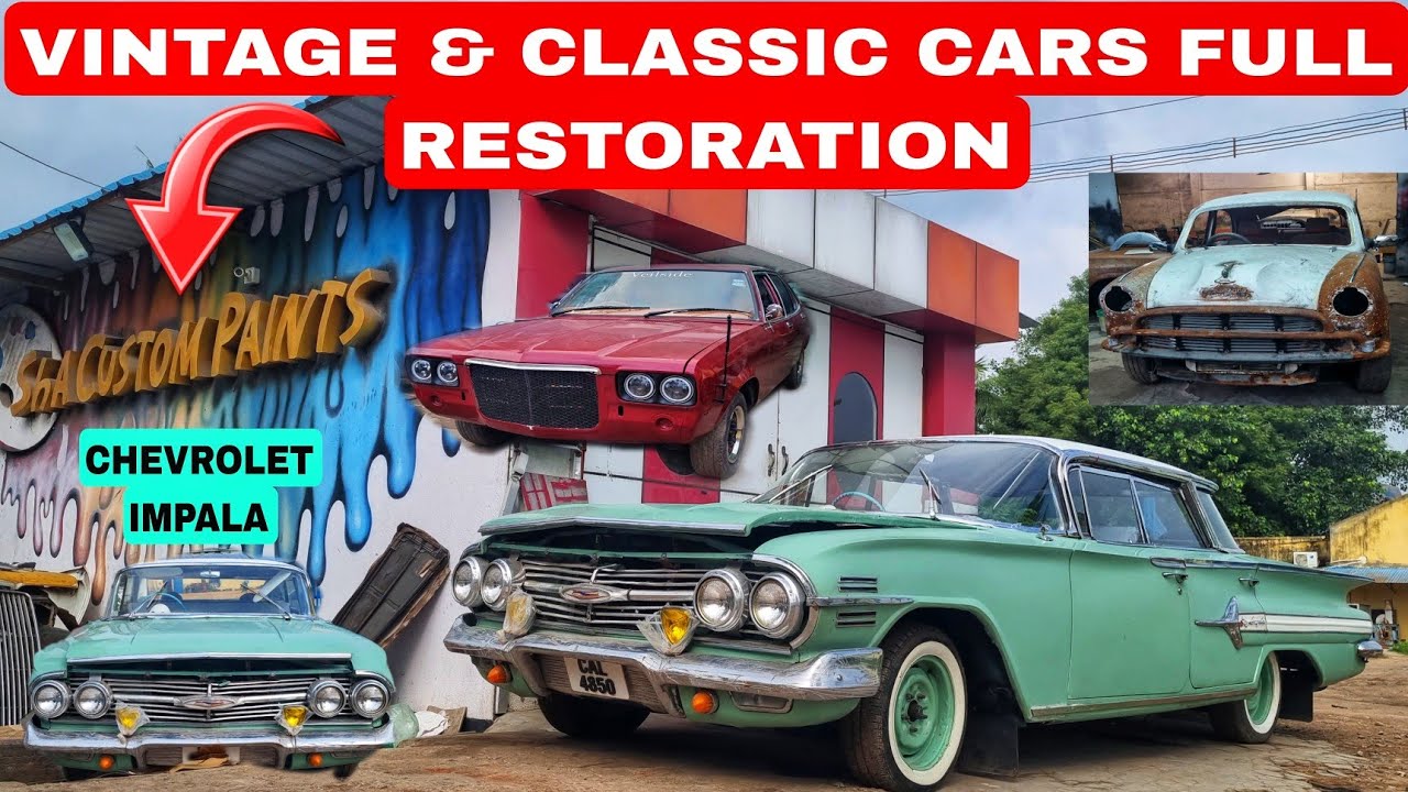 VINTAGE & CLASSIC CARS FULL RESTORATION SHOP | CHEVROLET IMPALA🤩💯  | SHA CUSTOM PAINTS | ARK Diaries