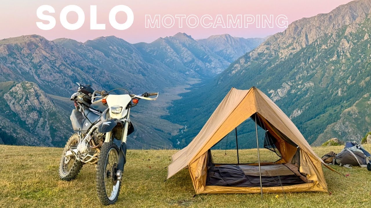 Solo MotoCamping / SoloRide / Camping in the Mountains / ASMR