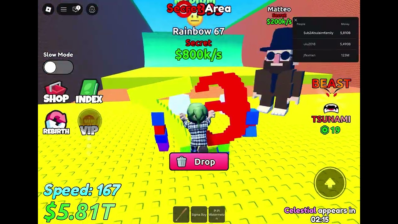 Playing Escape the Tsunami For brainrot