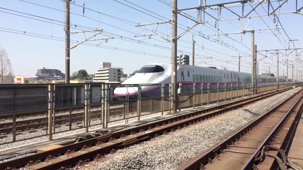 もしも東北新幹線たちが300キロで埼京線併走区間を爆走したら 高速通過集