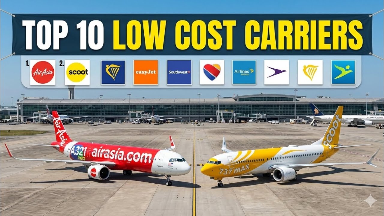 TOP 10 LOW-COST AIRLINES IN THE WORLD 2025-2026 