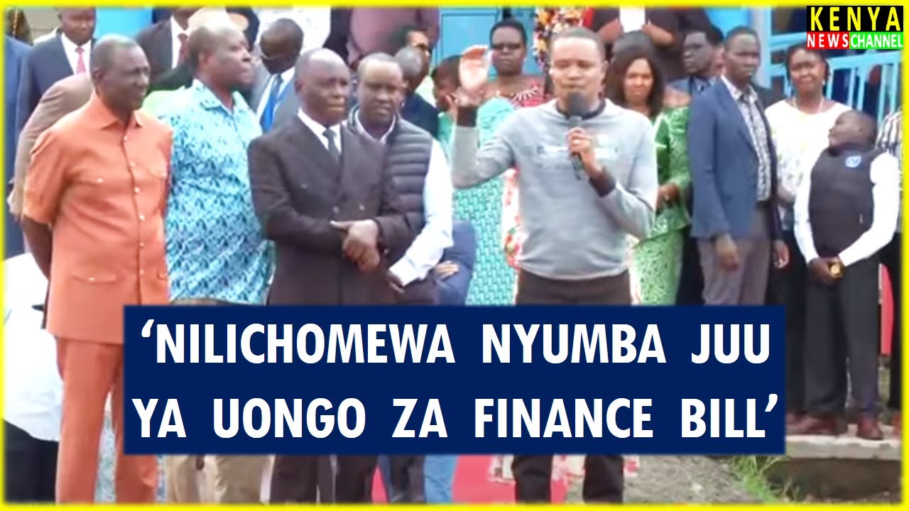 MP Kuria Kimani BREAKS SILENCE in front of Ruto today after House was Burnt in Finance Bill protests