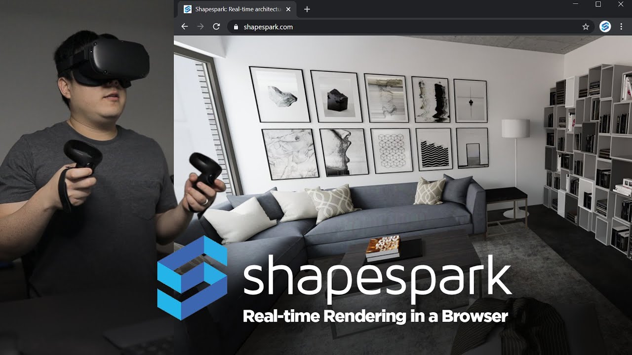 Shapespark — рендеринг в реальном времени в браузере. Демонстрируйте свои прохождения на телефоне...