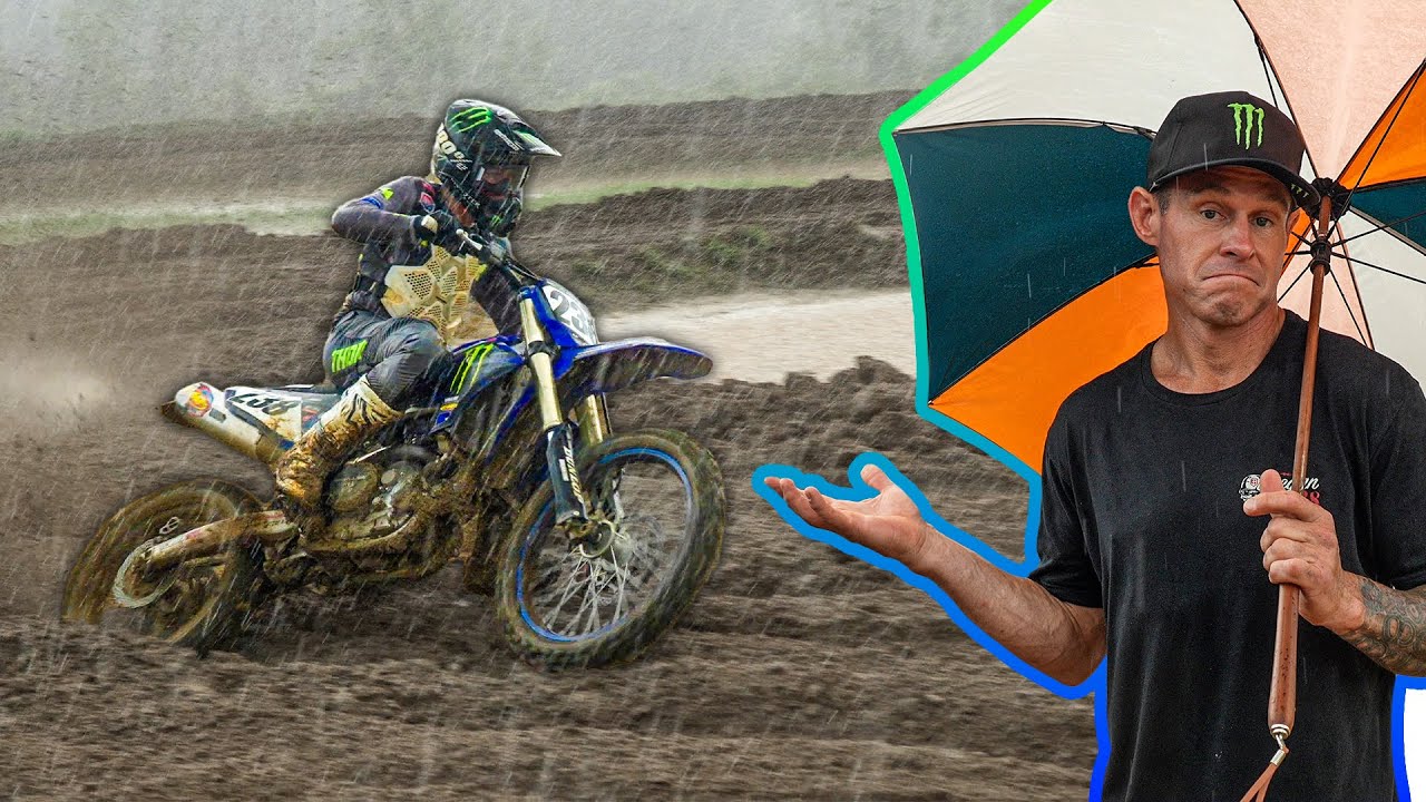 Riding A 450 Dirtbike In A Thunderstorm!!