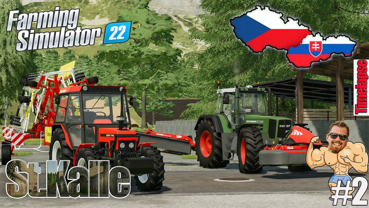Кошение и заготовка сена | St.Kalle | Farming Simulator 22 | THEKOUBIC | #02