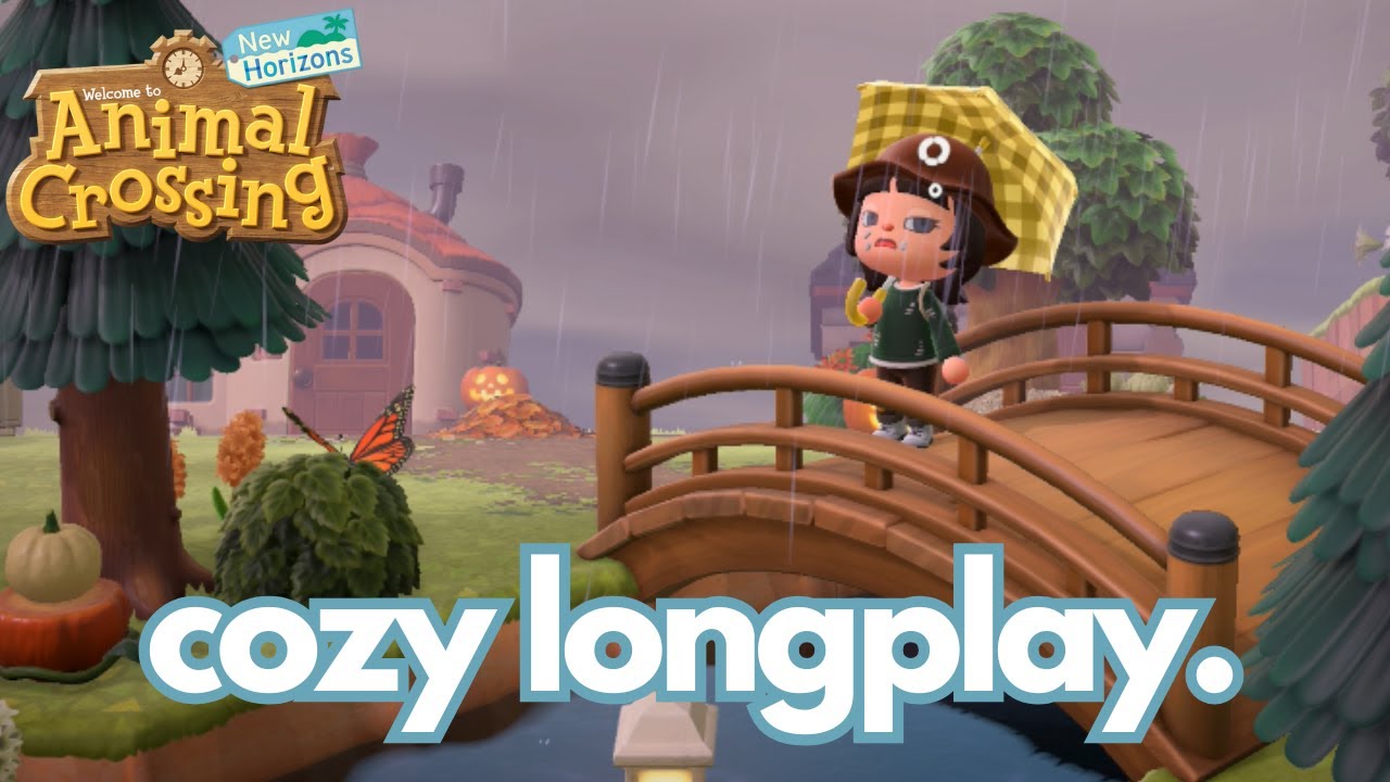 Cozy Rainy Longplay Pt 49 | Fall Decorating (no commentary, no ads) ~ Animal Crossing New Horizons