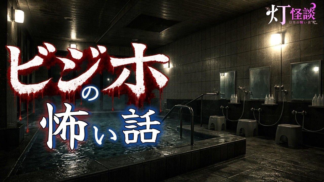 【入浴中に隣に座る女が怖い！】｜ビジホ怪談3話｜「名古屋のSホテル」「深夜の大浴場」「５階フロアを徘徊する人」【朗読】