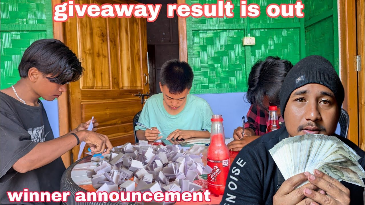 Giveaway winner announcement video || Dimapur Nagaland उपहार विजेता की घोषणा #giveaway 