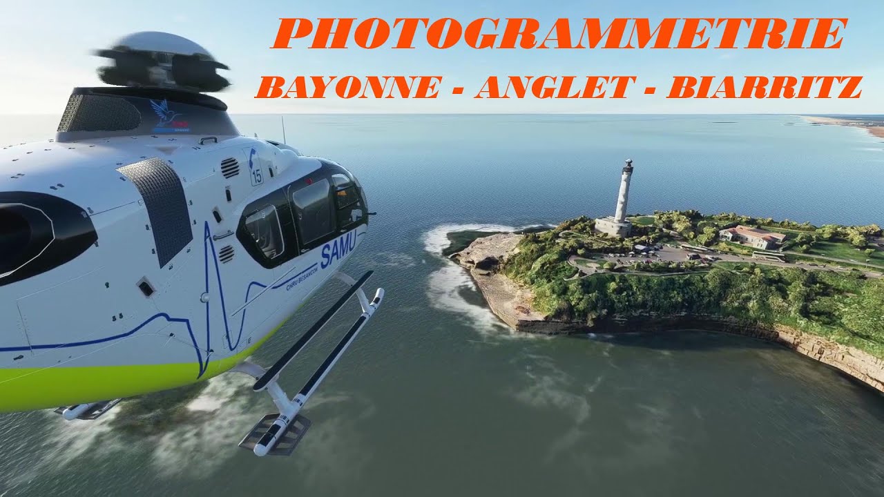 Nouvelle scène Bayonne Anglet Biarritz en photogrammétrie par Thalixte | Flight Simulator 2020 |