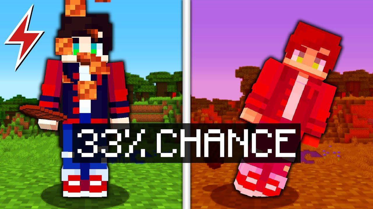 Minecraft but whenever we EAT there's a chance to DIE