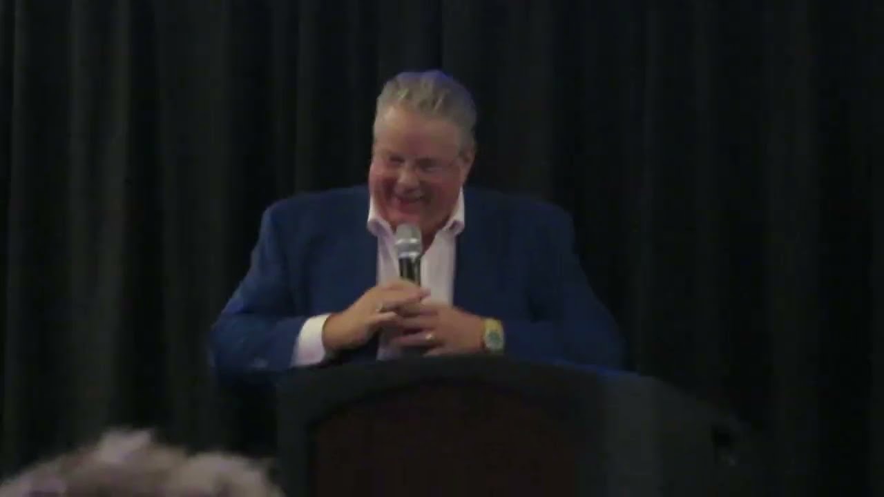 Bruce Prichard at Tragos/Thesz Wrestling Hall of Fame 2023  introducing Conrad Thompson