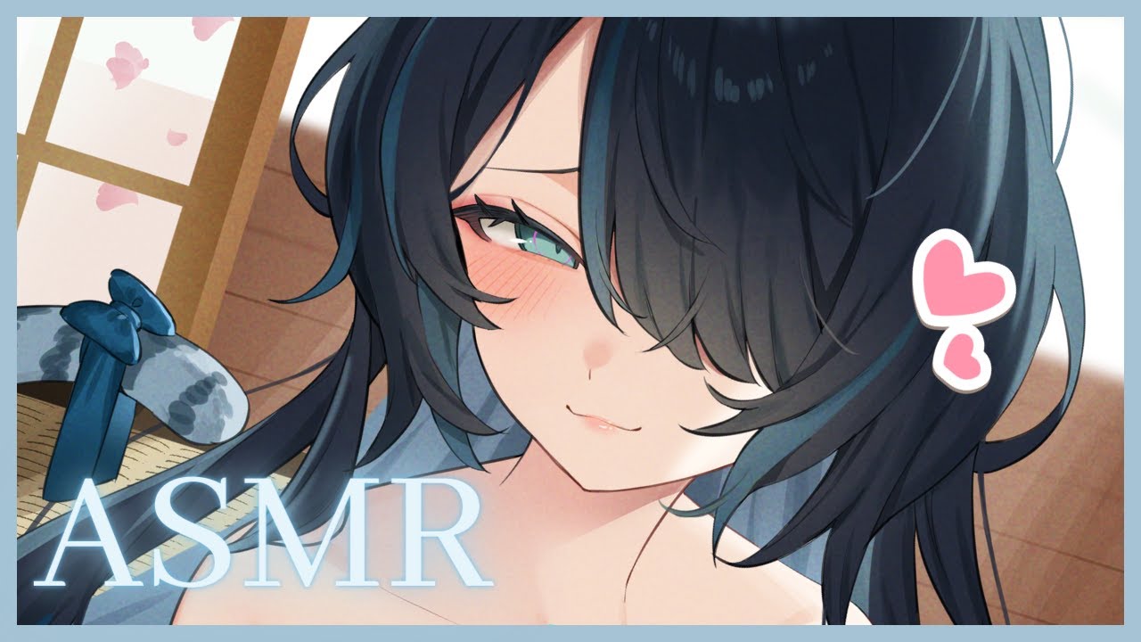 【ASMR/3Dio】Come here, let's rest together? 💙 Oil massage, ear kisses, and brain tingles!