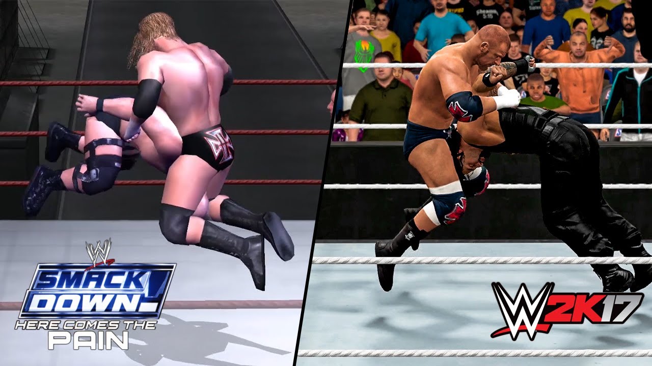 Comparing Finisher Animations Vol.1 (2K17 vs Here comes the pain)