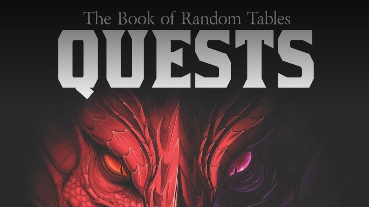 The Book Of Random Tables : Quest/A LOOK AT THE BOOK EPISODE 22
