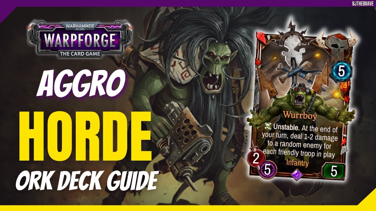 Ghazghkull Aggro Horde Deck Guide ~ Warhammer 40,000: WARPFORGE