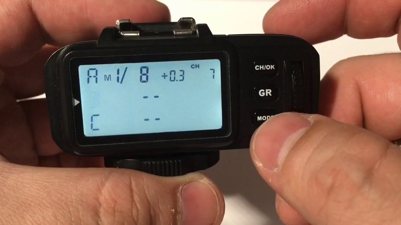 Godox X1T - Configurarlo