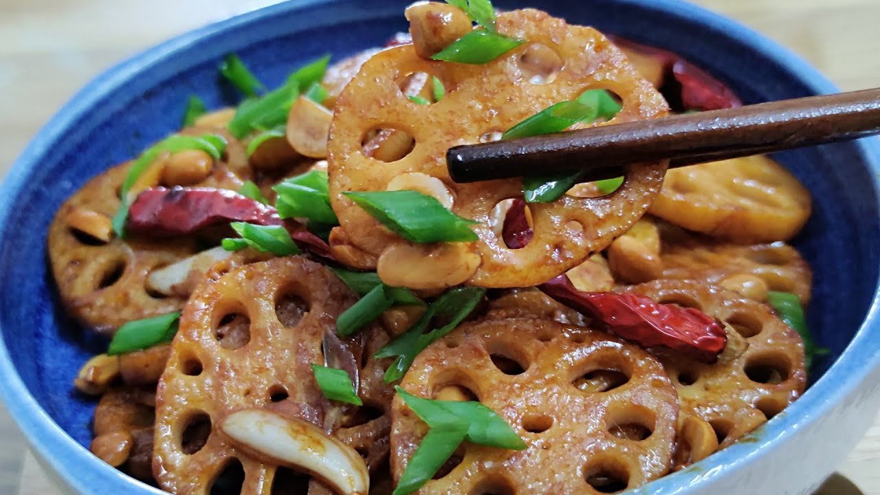 Món Chay: Củ sen chế biến theo kiều này rất thơm và ngon-Lotus root