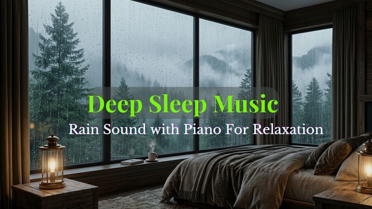 Rainy Night Piano Music | Beat Insomnia with Gentle Rain and Relaxing Melodies