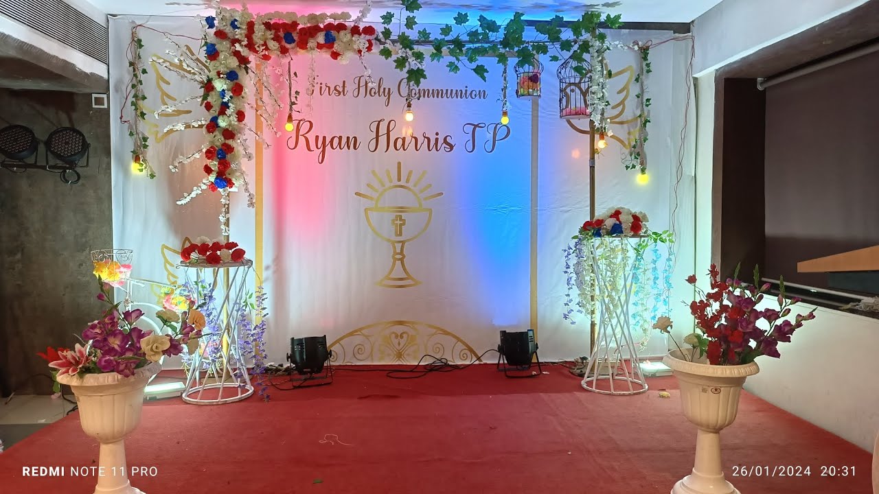 First holy communion Decor