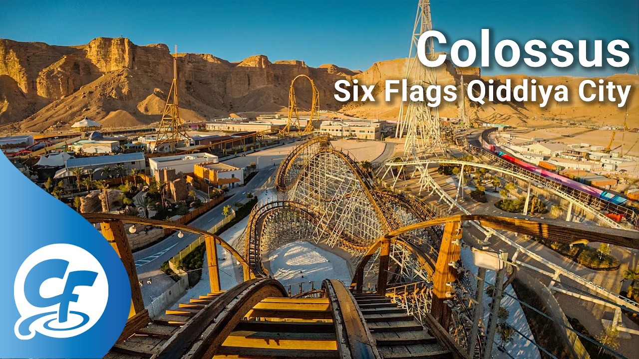 Colossus front seat on-ride 4K POV Six Flags Qiddiya City