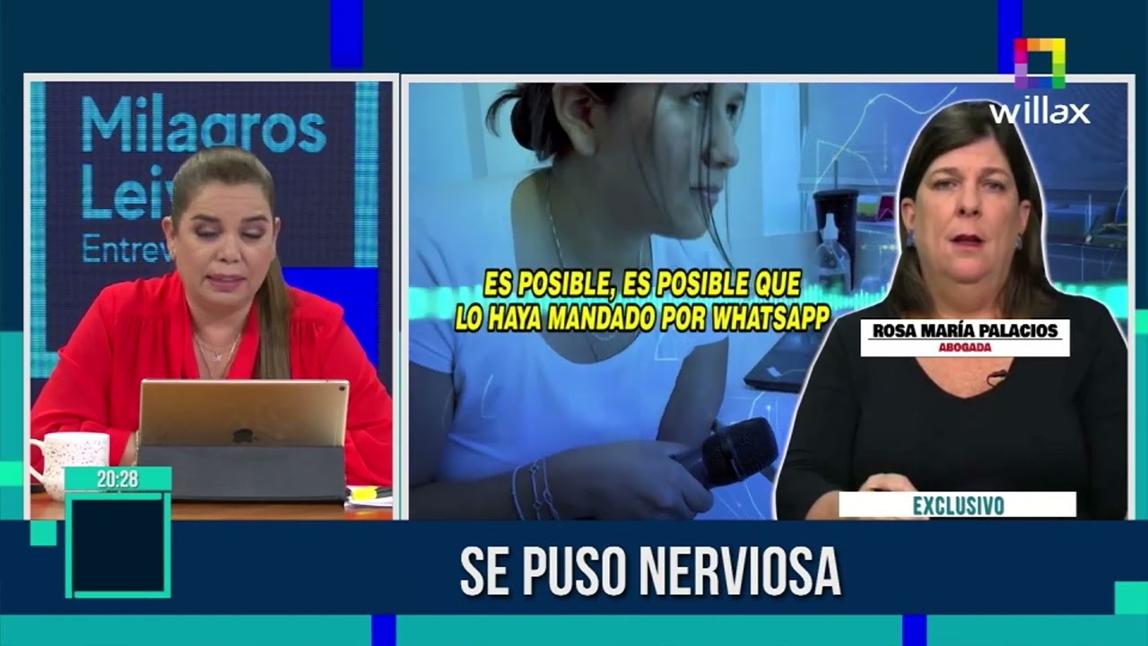 Milagros Leiva Entrevista - MAR 07 -ROSA M. PALACIOS ADMITE QUE SE REUNIÓ CON VILLANUEVA Y BENAVIDES