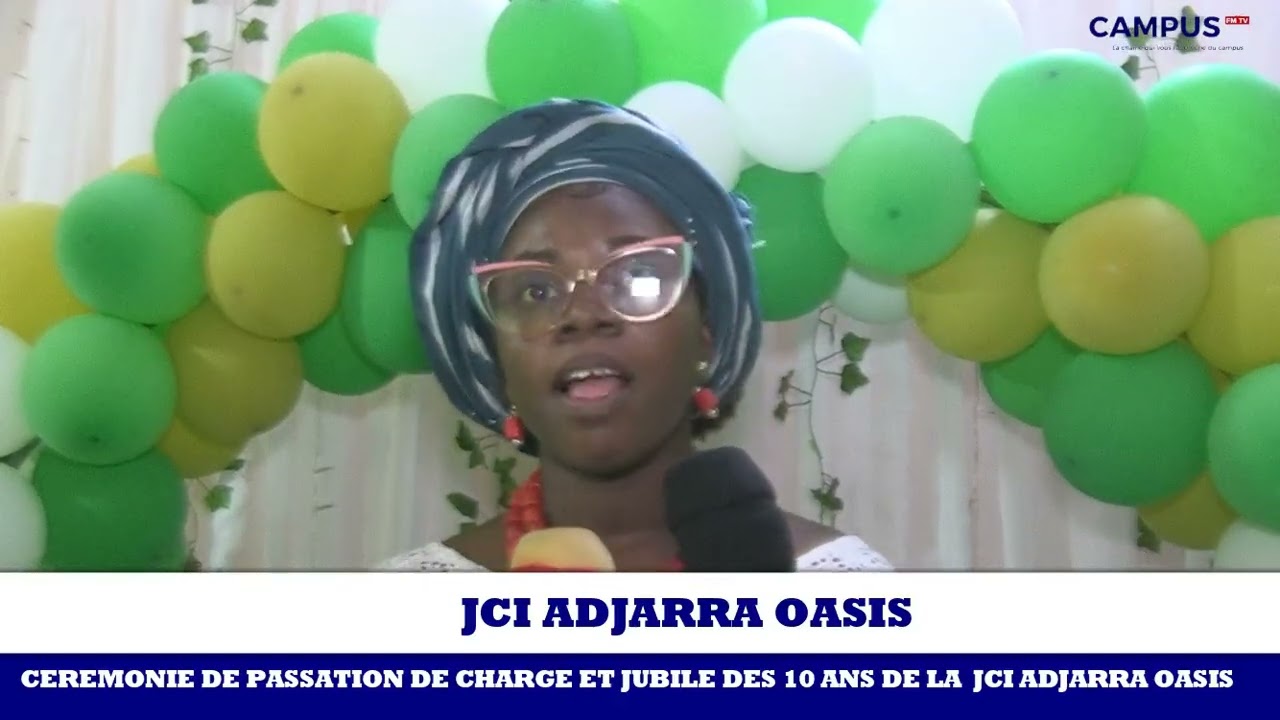 JCI Adjarra Oasis : l'organisation célèbre ses noces d'étain couplées avec passation des charges