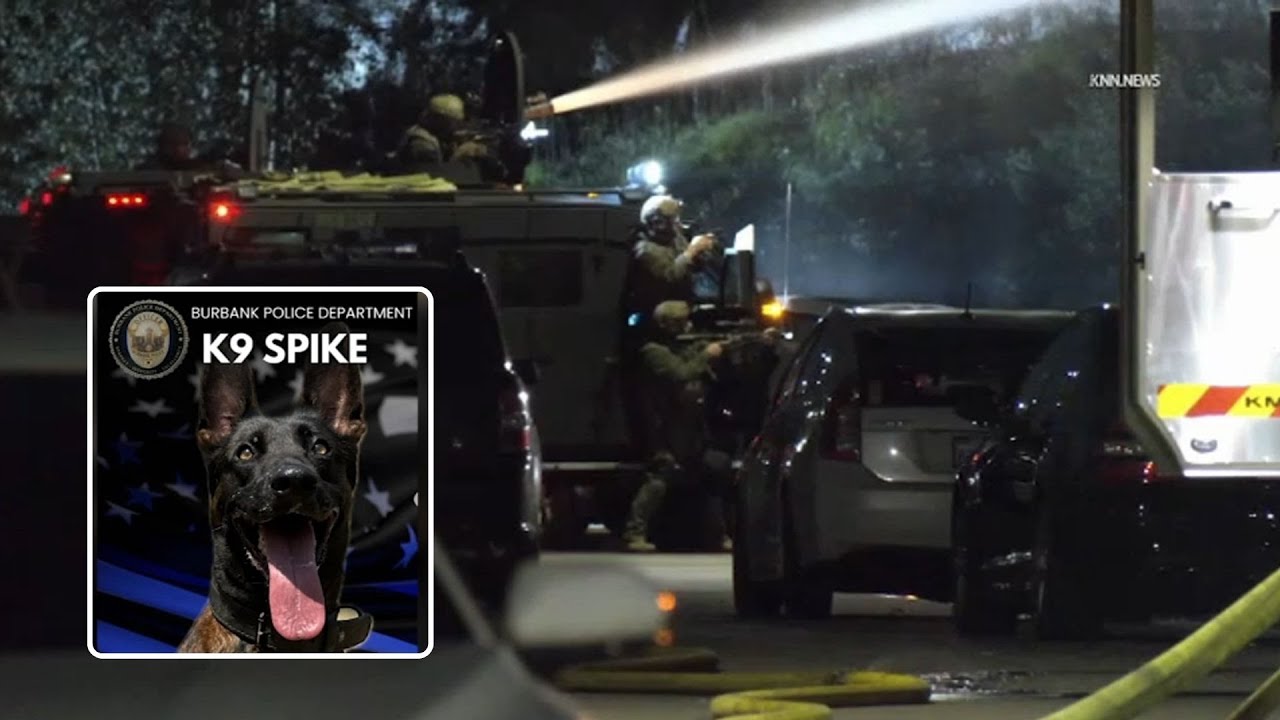 Burbank K-9 dead, suspect killed in shootout with police
