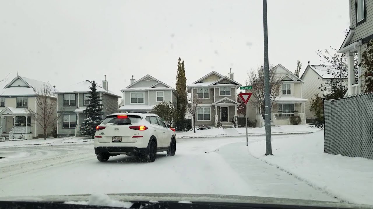 Winter Driving in Calgary, Canada