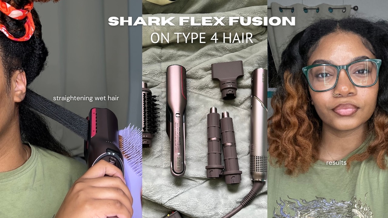 Shark Flex Fusion для натуральных волос с выпрямителем Wet-To-Dry