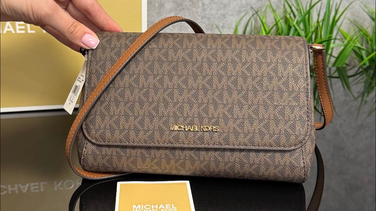 Сумка MICHAEL KORS Medium Logo Convertible Crossbody Bag (brown)