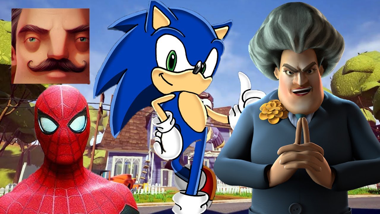 Hello Neighbor - New Secret Neighbor Ben 10 Scary Teacher Spider-Man Sonic History Part 1312 TP