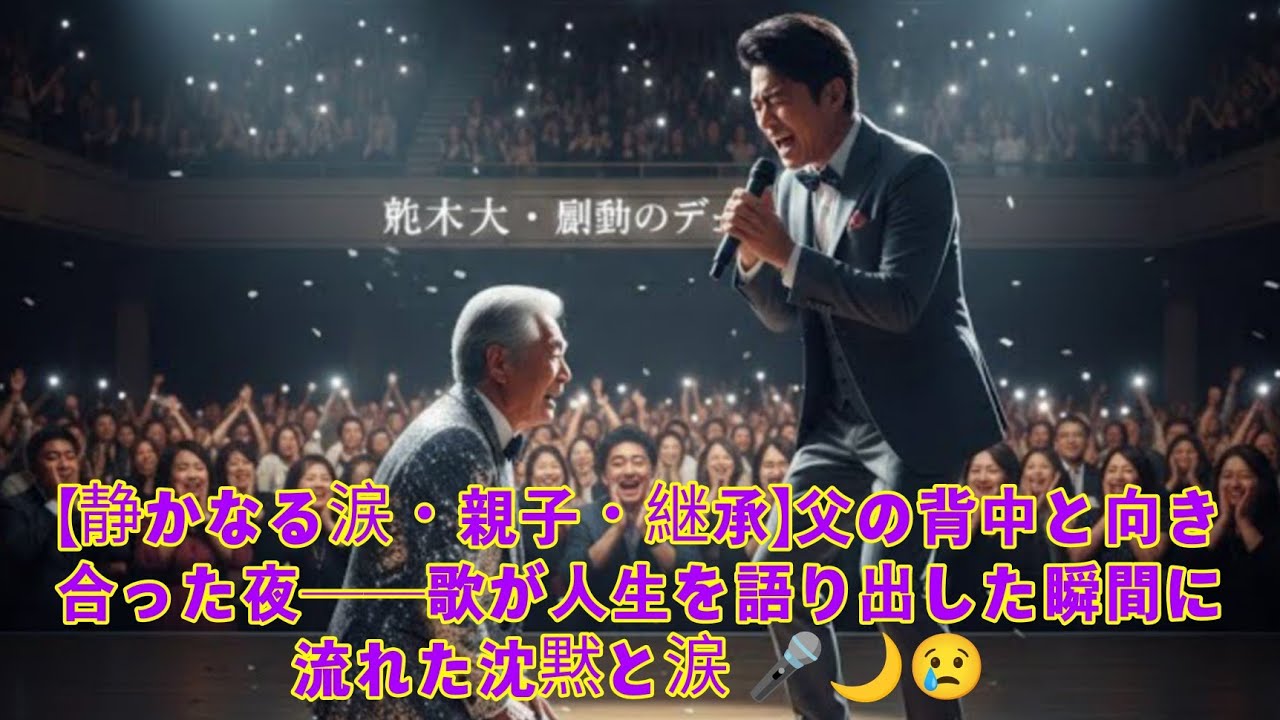 【静かなる涙・親子・継承】父の背中と向き合った夜──歌が人生を語り出した瞬間に流れた沈黙と涙 🎤🌙😢