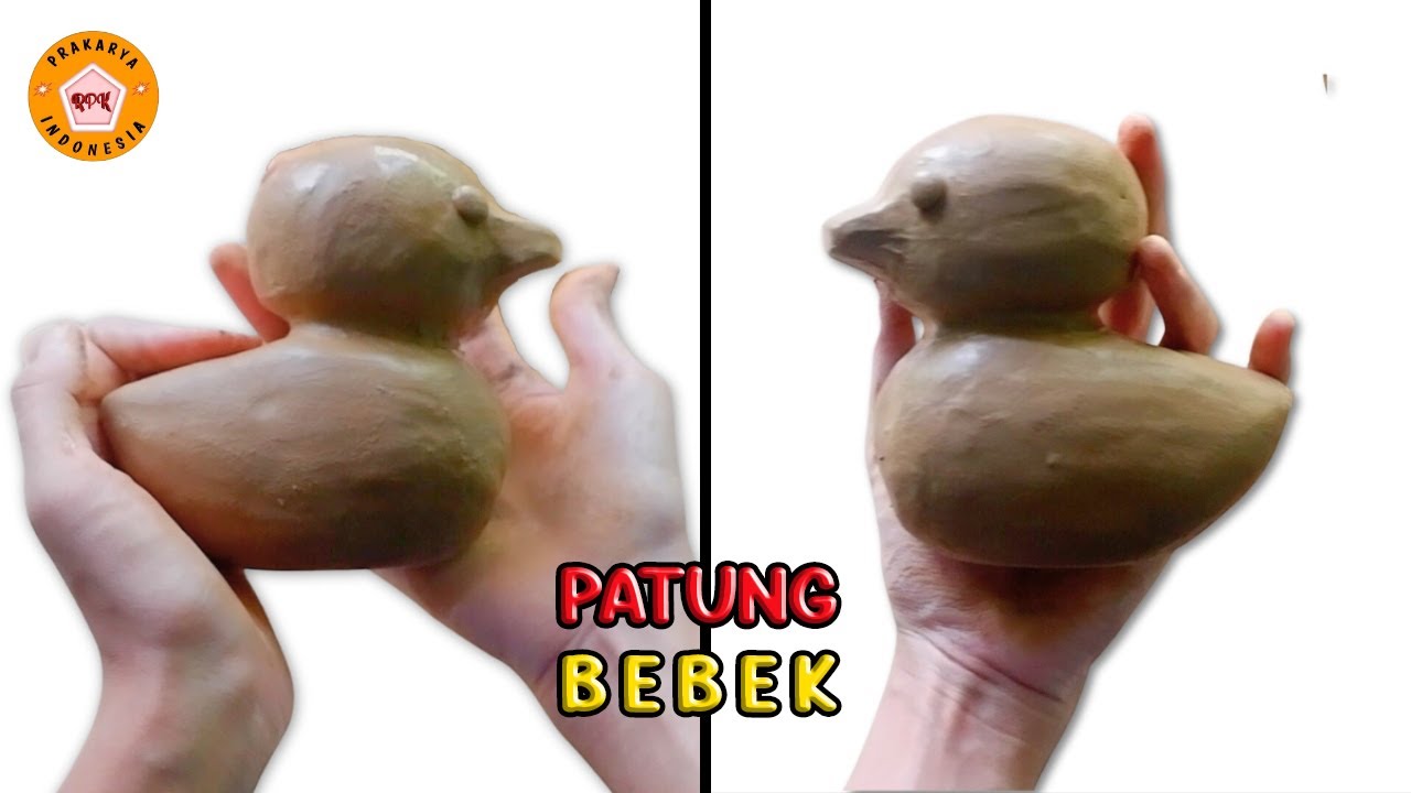 Membuat Patung Bebek dari Tanah Liat | How to Make a Duck from Clay