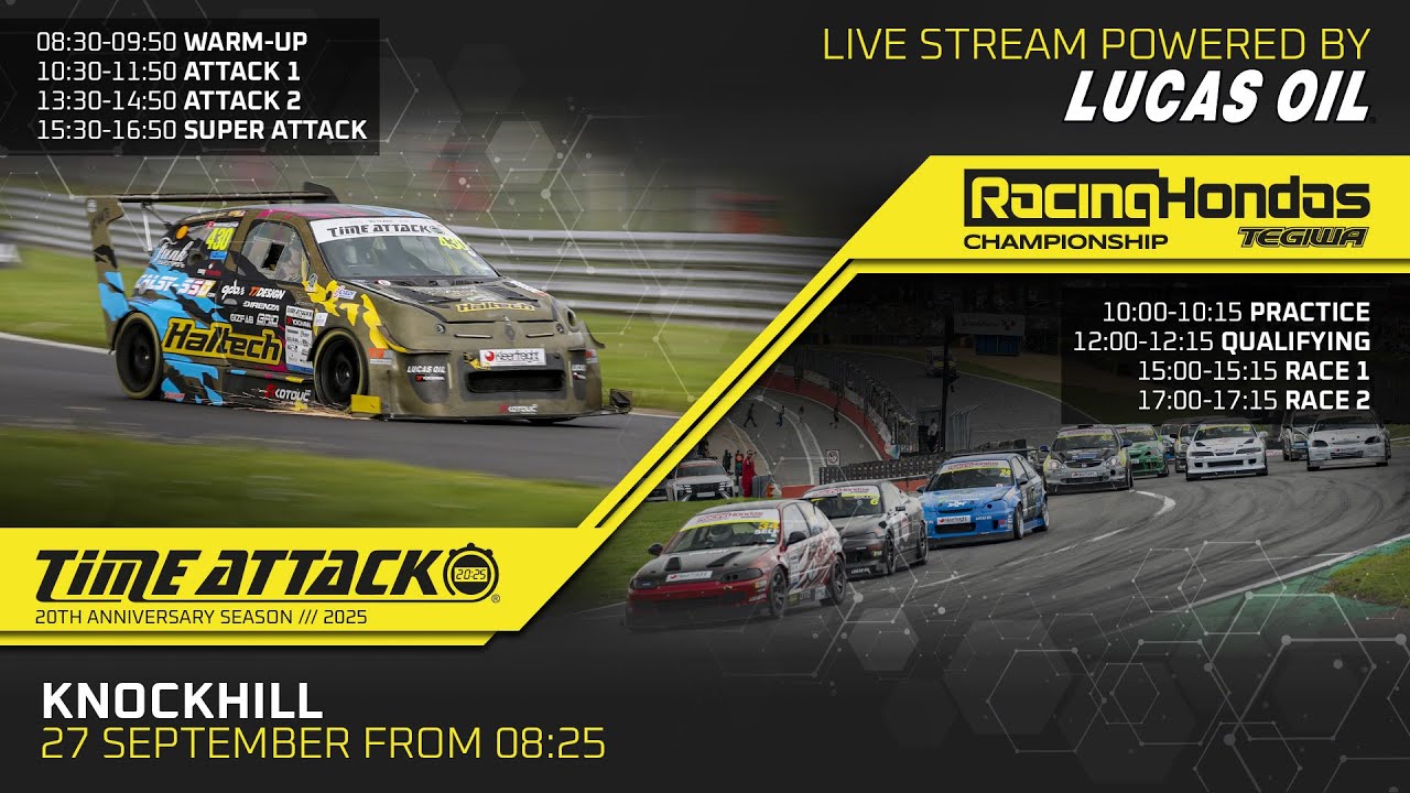 Time Attack and Racing Hondas Championships from Knockhill, Powered by Lucas Oil