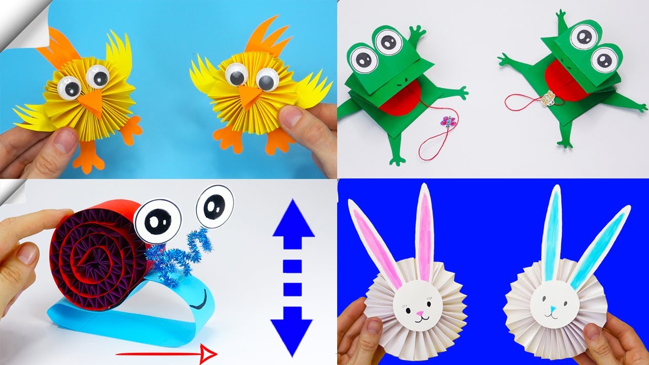 6 Moving paper toys | Easy paper crafts