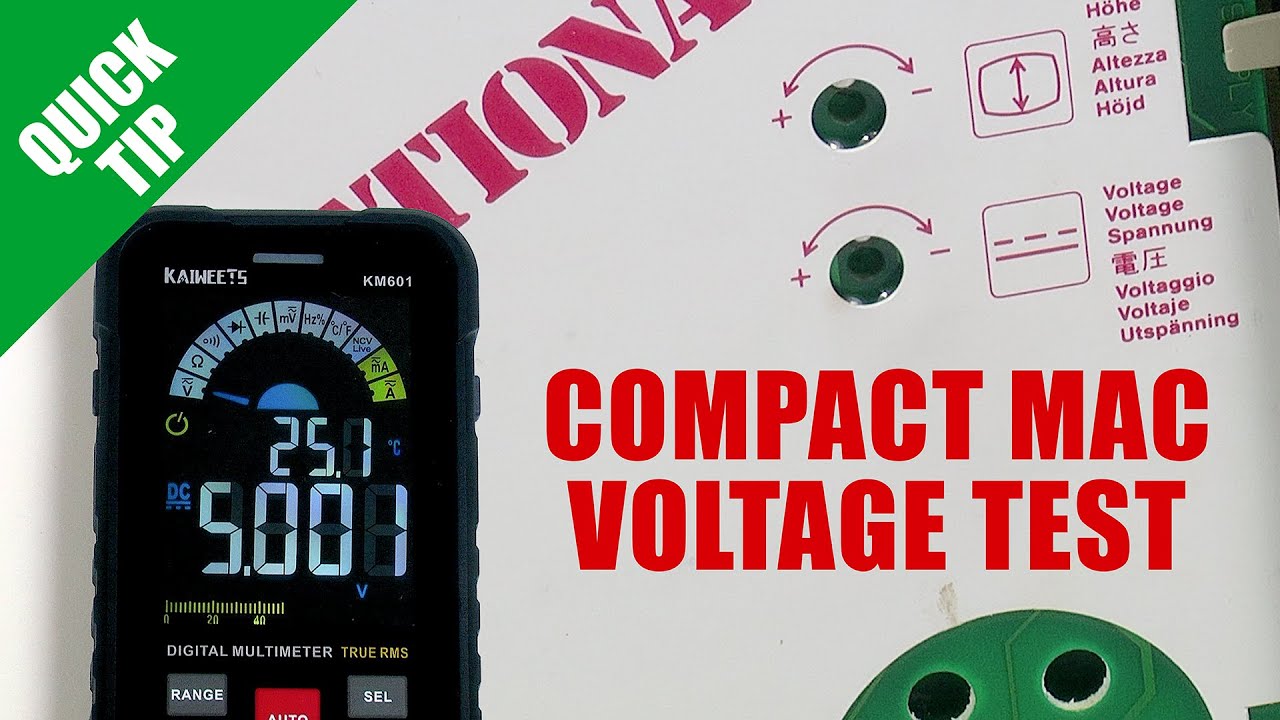 QUICK TIP: Testing and adjusting the voltage on a compact Macintosh
