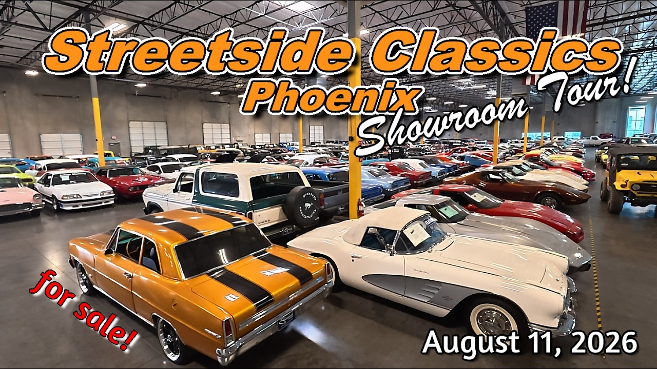 Осмотр автостоянки!! Классические автомобили на продажу!! Streetside Classics Phoenix 8 11 2026 -...