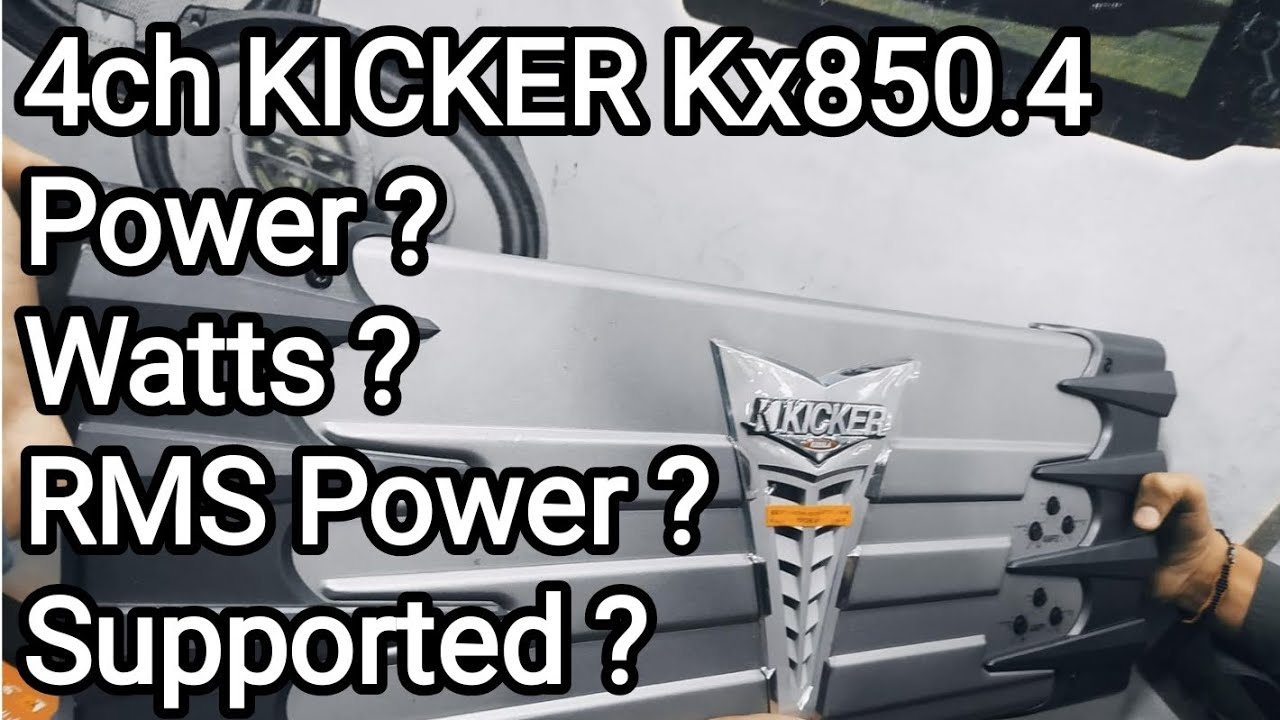 Kicker 850.4 4ch Car AMPLIFIER | CAR SOUND | UmairElectronicscom |