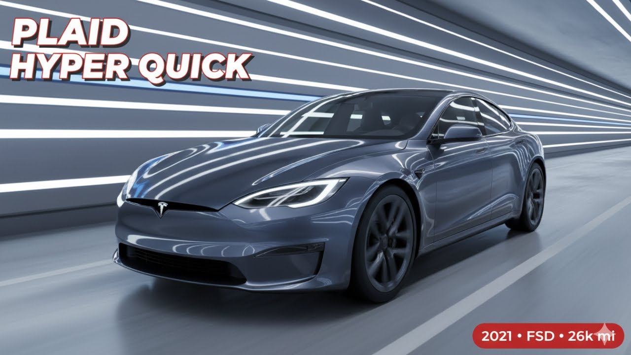Самый быстрый семейный автомобиль? Tesla Plaid Walkaround 2021 (FSD)