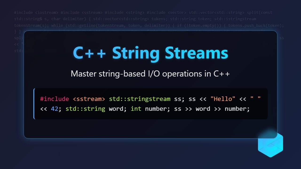 C++ String Streams: A Beginner's Guide to String I/O