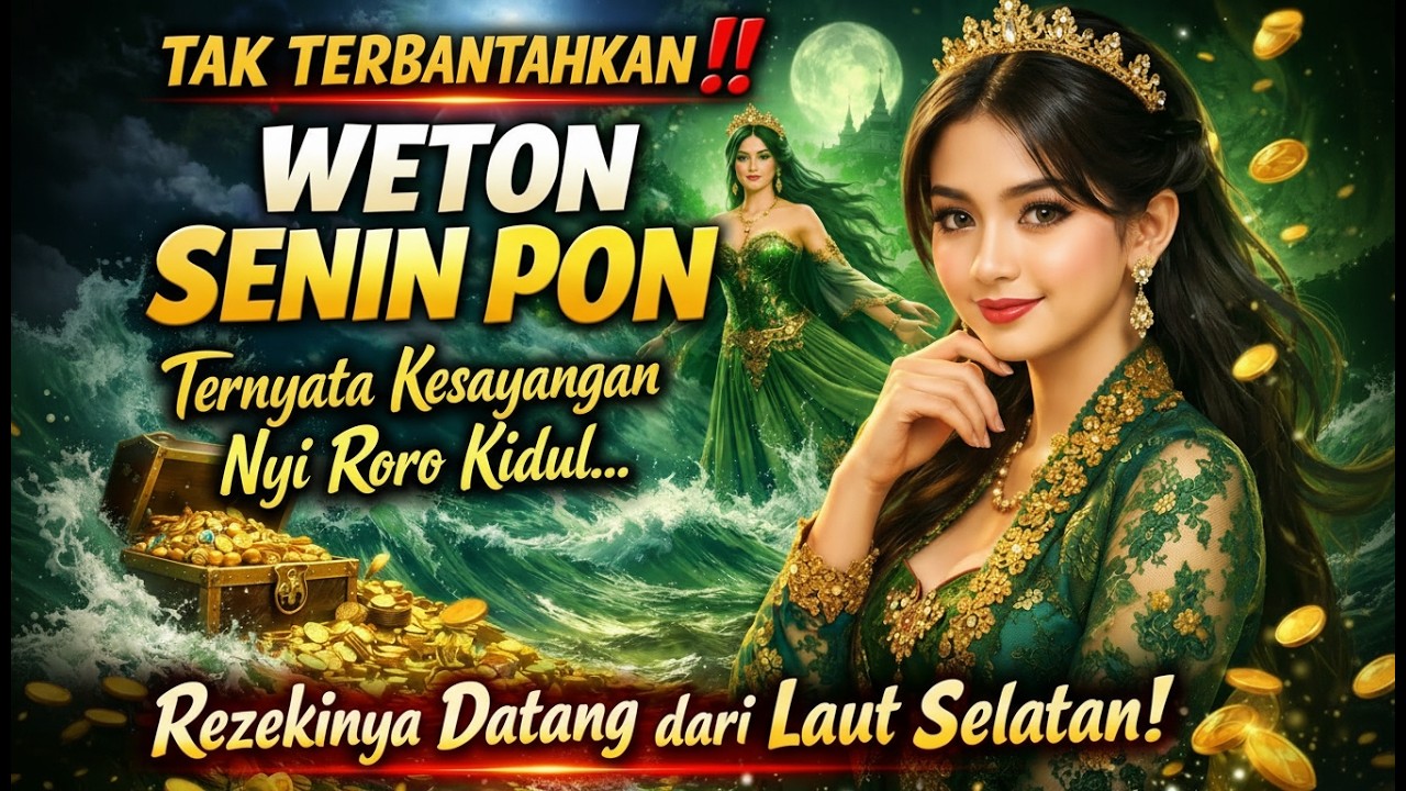 TAK TERBANTAHKAN‼️ WETON SENIN PON KESAYANGAN NYI RORO KIDUL… REZEKINYA DATANG DARI LAUT SELATAN!