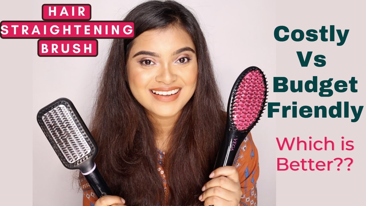 Philips Hair Straightener Brush BHH880 Vs VEGA X-Glam Hair Straightening Brush| Costly Vs Affordable